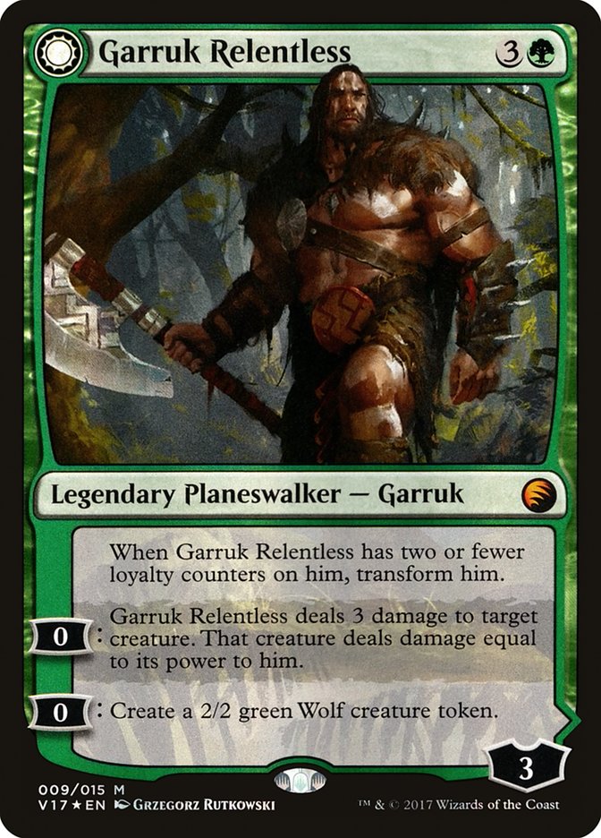 Garruk Relentless // Garruk, the Veil-Cursed [From the Vault: Transform]-1