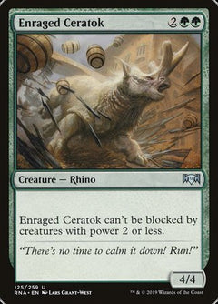 Enraged Ceratok [Ravnica Allegiance]-1
