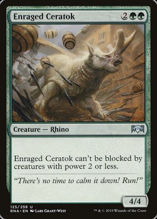 Enraged Ceratok [Ravnica Allegiance]-1