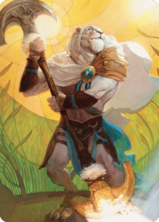 Ajani, Sleeper Agent Art Card [Dominaria United Art Series]-1