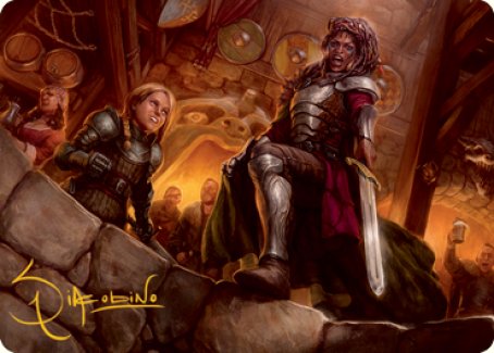 Veteran Dungeoneer Art Card (Gold-Stamped Signature) [Dungeons & Dragons: Adventures in the Forgotten Realms Art Series]-1