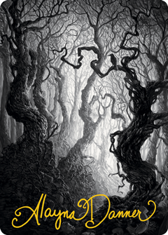Forest 2 Art Card (Gold-Stamped Signature) [Innistrad: Midnight Hunt Art Series]-1