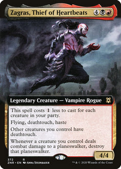 Zagras, Thief of Heartbeats (Extended Art) [Zendikar Rising]-1