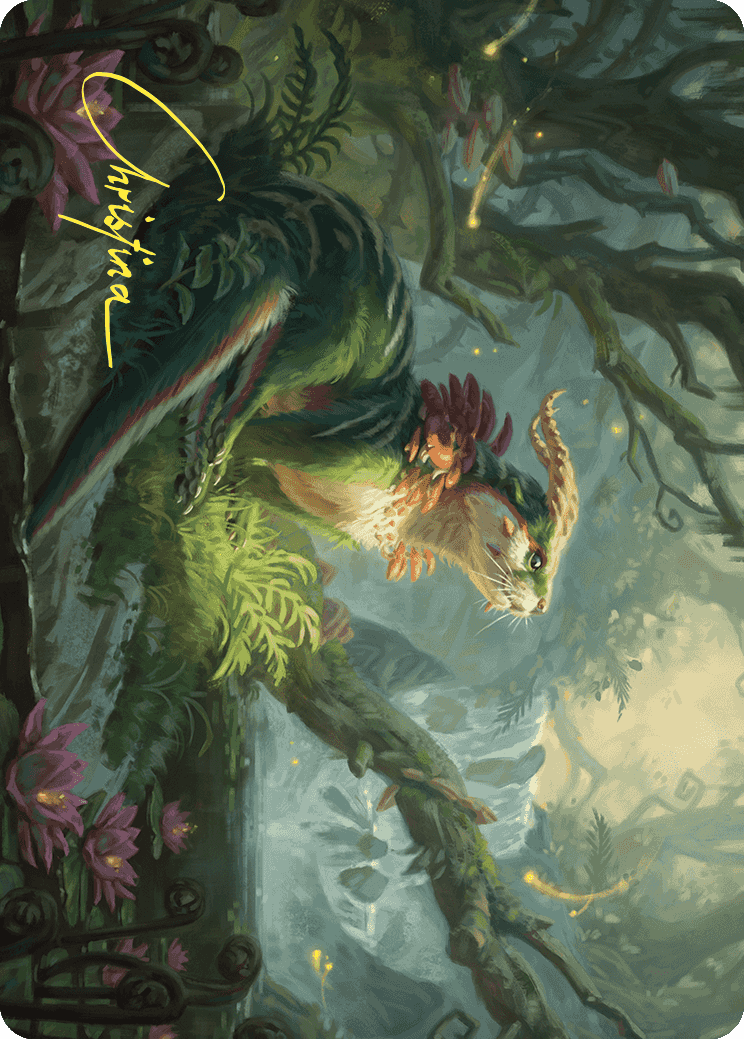 Elusive Otter Art Card (Gold-Stamped Signature) [Wilds of Eldraine Art Series]-1