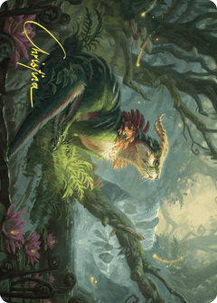 Elusive Otter Art Card (Gold-Stamped Signature) [Wilds of Eldraine Art Series]-1
