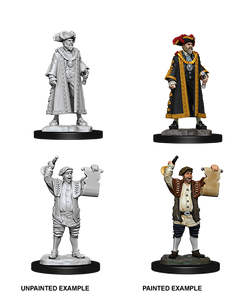 WizKids Deep Cuts Unpainted Miniatures Mayor & Town Crier-1