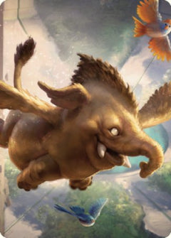 Lulu, Loyal Hollyphant Art Card (18) [Commander Legends: Battle for Baldur's Gate Art Series]-1