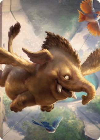 Lulu, Loyal Hollyphant Art Card (18) [Commander Legends: Battle for Baldur's Gate Art Series]-1