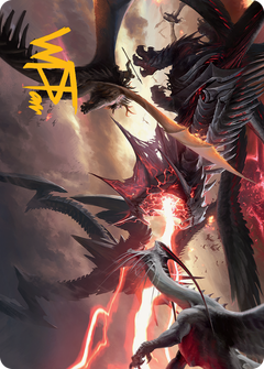 Invasion of Tarkir Art Card (Gold-Stamped Signature) [March of the Machine Art Series]-1