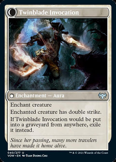 Twinblade Geist // Twinblade Invocation [Innistrad: Crimson Vow]-2