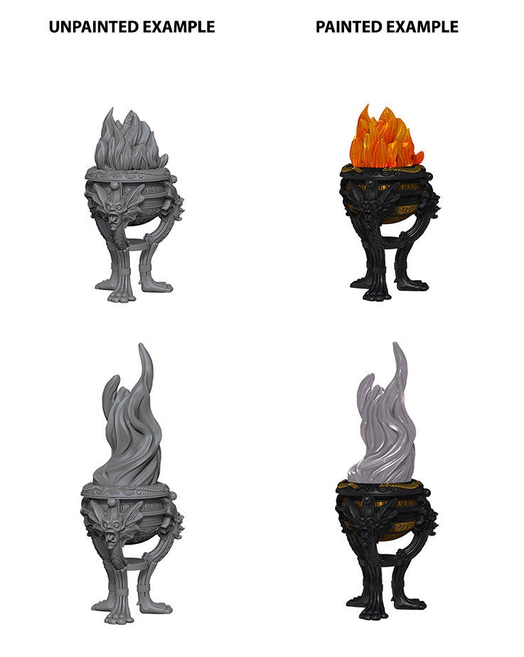 WizKids Deep Cuts Unpainted Miniatures Braziers-1