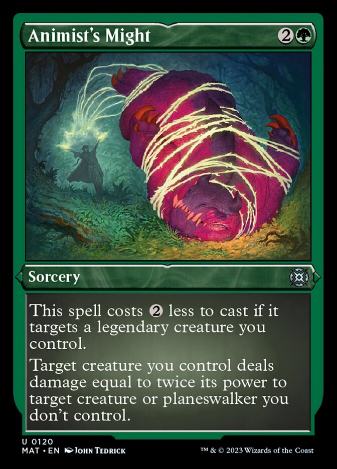 Animist's Might (Foil Etched) [March of the Machine: The Aftermath]-1