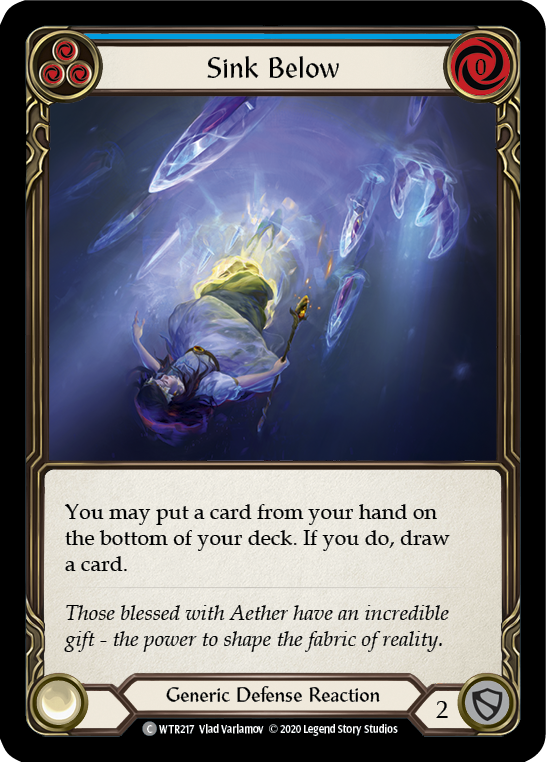Sink Below (Blue) [U-WTR217] (Welcome to Rathe Unlimited)  Unlimited Rainbow Foil-1