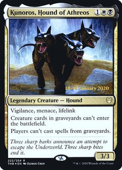 Kunoros, Hound of Athreos [Theros Beyond Death Promos]-1