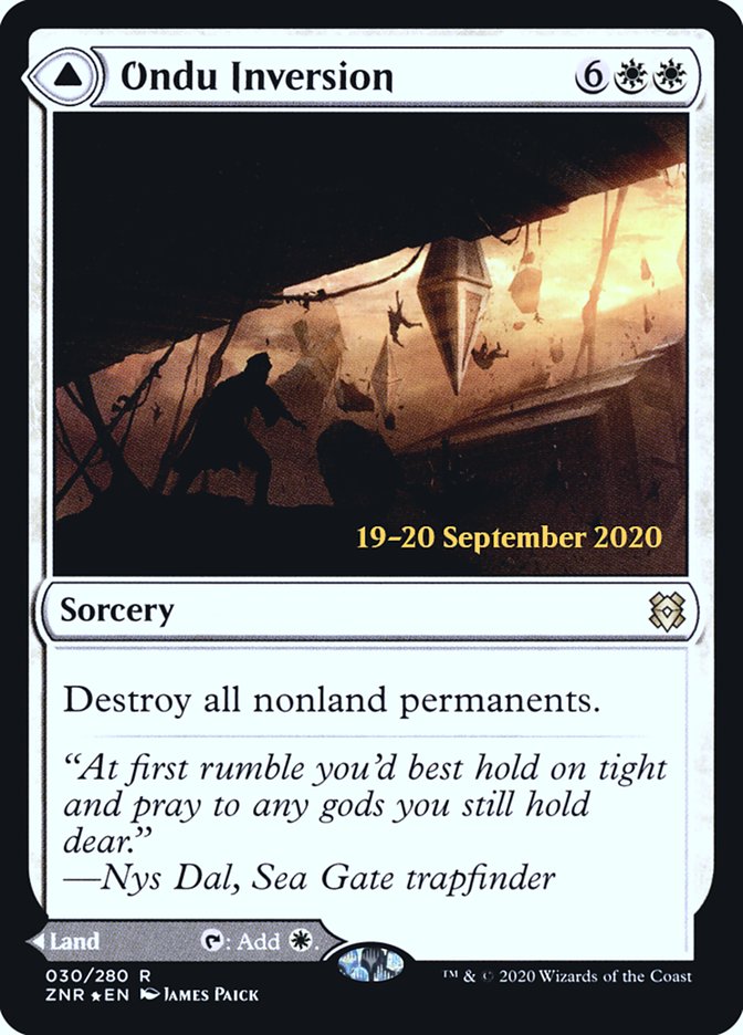 Ondu Inversion // Ondu Skyruins [Zendikar Rising Prerelease Promos]-1