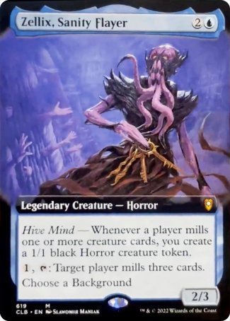 Zellix, Sanity Flayer (Extended Art) [Commander Legends: Battle for Baldur's Gate]-1