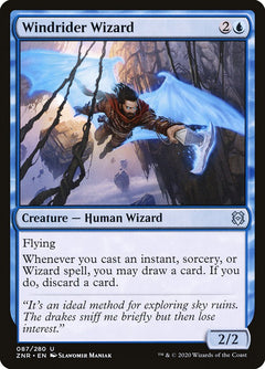 Windrider Wizard [Zendikar Rising]-1