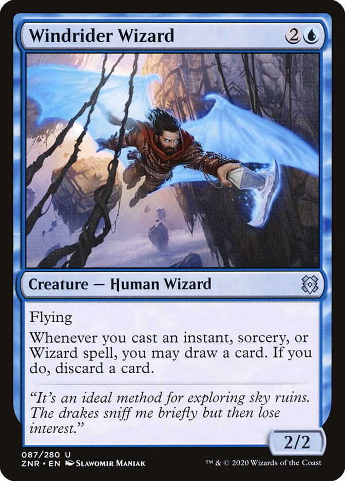 Windrider Wizard [Zendikar Rising]-1