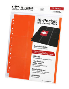 Ultimate Guard 18-Pocket Pages Side-Loading Orange Folder-1
