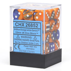 CHX 26852 Gemini 12mm d6 Blue Orange/White Block (36)-1