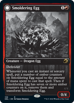 Smoldering Egg // Ashmouth Dragon [Innistrad: Double Feature]-1