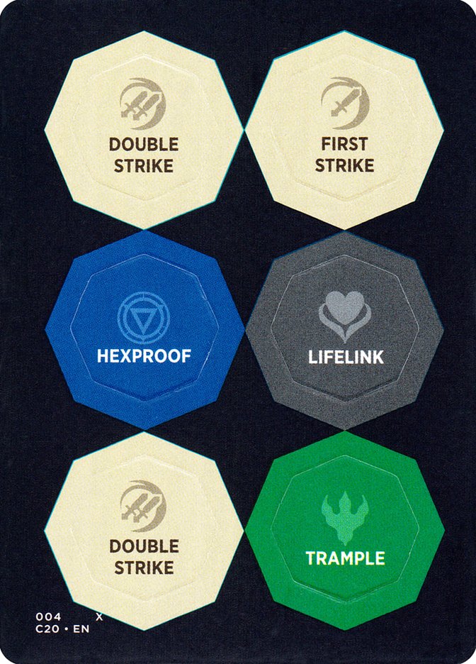 Punch Card Token (003 // 004) - Thick Stock [Commander 2020 Tokens]-2