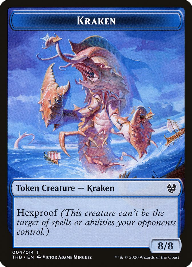 Human Soldier // Kraken Double-Sided Token [Theros Beyond Death Tokens]-2