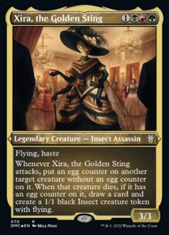 Xira, the Golden Sting (Foil Etched) [Dominaria United Commander]-1