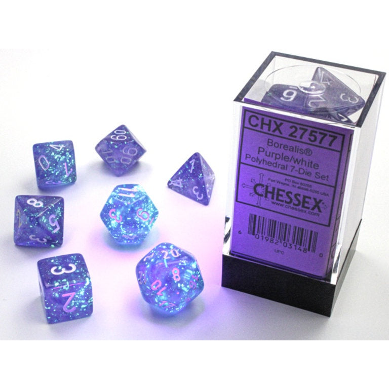CHX 27577 Borealis Polyhedral Purple/ White