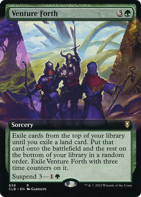 Venture Forth (Extended Art) [Commander Legends: Battle for Baldur's Gate]-1