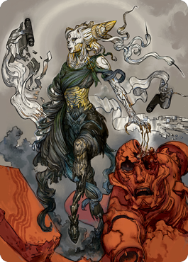Tamiyo, Compleated Sage Art Card [Kamigawa: Neon Dynasty Art Series]-1