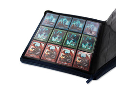 Ultimate Guard 12-Pocket QuadRow ZipFolio XenoSkin Dark Blue Folder-1