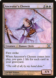 Ancestor's Chosen (Premium Foil) [Tenth Edition]-1