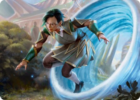 Vortex Runner Art Card [Strixhaven: School of Mages Art Series]-1