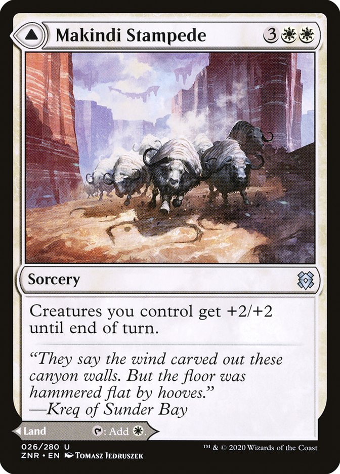 Makindi Stampede // Makindi Mesas [Zendikar Rising]-1