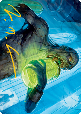Larder Zombie Art Card (Gold-Stamped Signature) [Innistrad: Midnight Hunt Art Series]-1