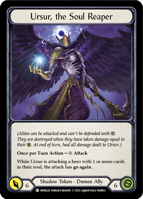 Blasmophet, the Soul Harvester // Ursur, the Soul Reaper [MON219 // MON220] (Monarch)  1st Edition Normal-2