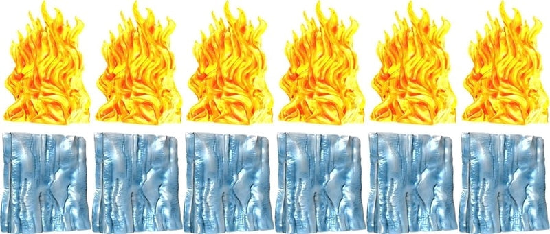 Dungeons & Dragons Spell Effects Wall of Fire & Wall of Ice Pre Painted Miniature Pack-1