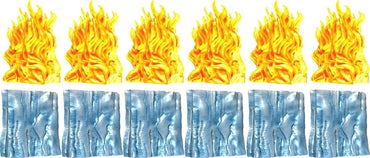 Dungeons & Dragons Spell Effects Wall of Fire & Wall of Ice Pre Painted Miniature Pack