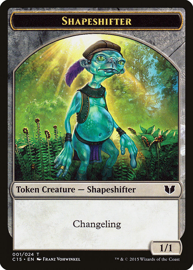 Elemental Shaman // Shapeshifter Double-Sided Token [Commander 2015 Tokens]-2