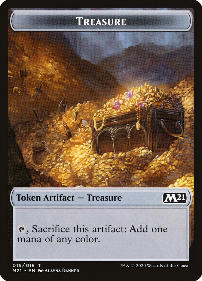 Beast // Treasure Double-Sided Token [Core Set 2021 Tokens]-2