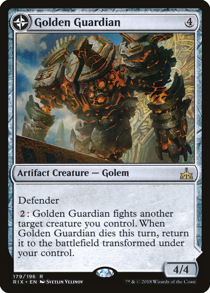 Golden Guardian // Gold-Forge Garrison [Rivals of Ixalan]-1