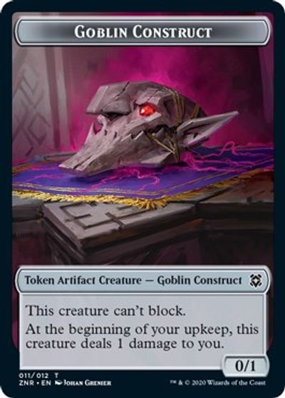 Satyr // Goblin Construct Double-Sided Token [Challenger Decks 2021 Tokens]-2