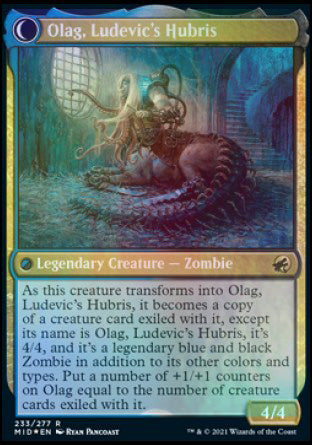 Ludevic, Necrogenius // Olag, Ludevic's Hubris [Innistrad: Midnight Hunt Prerelease Promos]-2