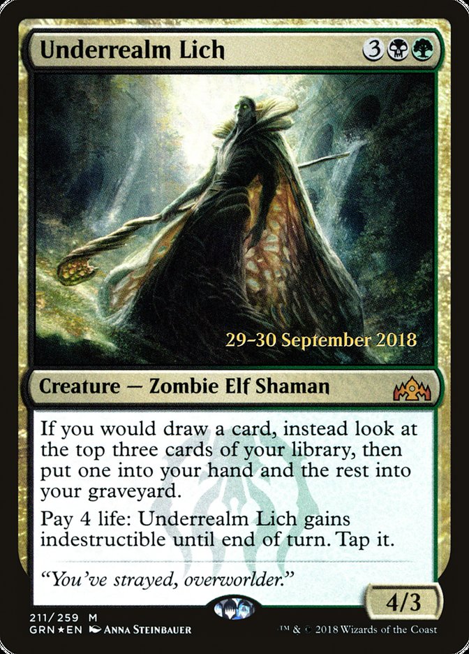 Underrealm Lich [Guilds of Ravnica Prerelease Promos]-1