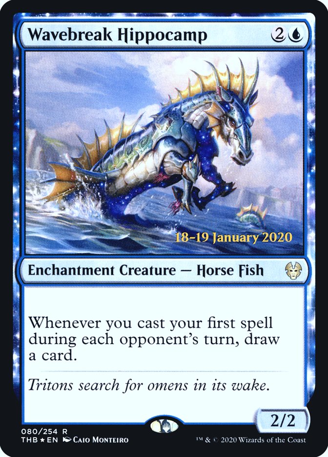 Wavebreak Hippocamp [Theros Beyond Death Prerelease Promos]-1