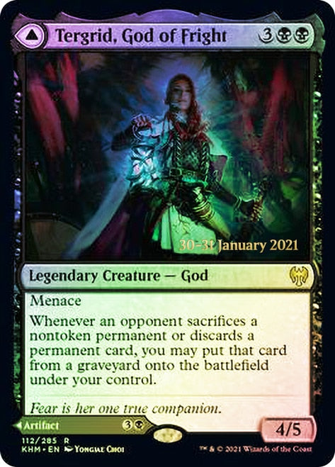 Tergrid, God of Fright // Tergrid's Lantern [Kaldheim Prerelease Promos]-1