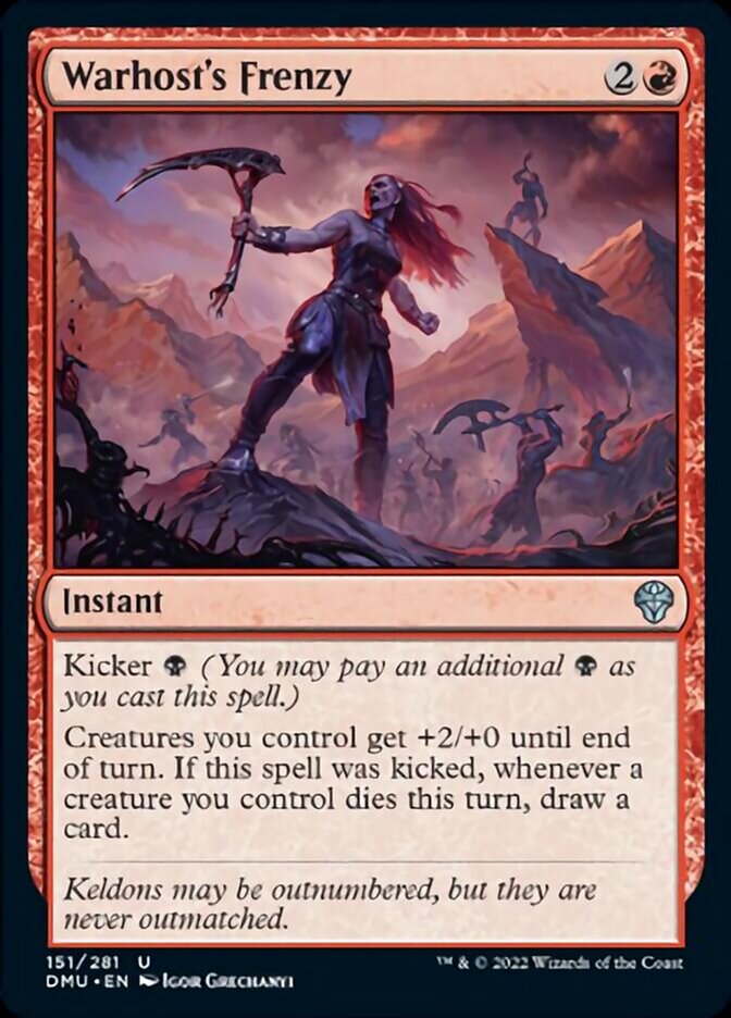 Warhost's Frenzy [Dominaria United]-1