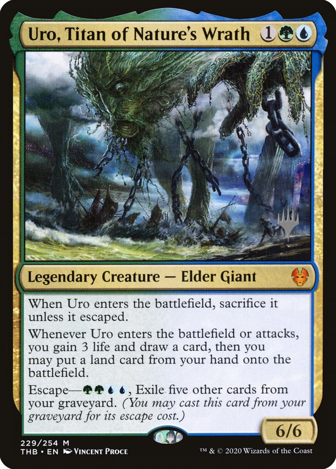 Uro, Titan of Nature's Wrath (Promo Pack) [Theros Beyond Death Promos]-1