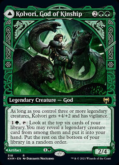 Kolvori, God of Kinship // The Ringhart Crest (Showcase) [Kaldheim]-1